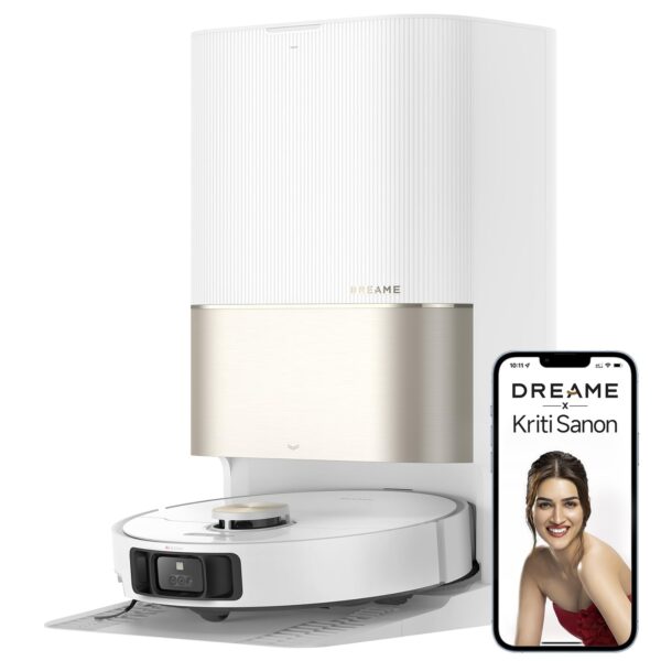 DREAME X40 Ultra Robotic Vacuum with Removable & Liftable Mop, 12,000Pa Suction, Side Brush Extensive Cleaning, 158°F Mop & Washboard Self Cleaning, Auto-Empty, Auto Refill, liftable Brushes - Image 2