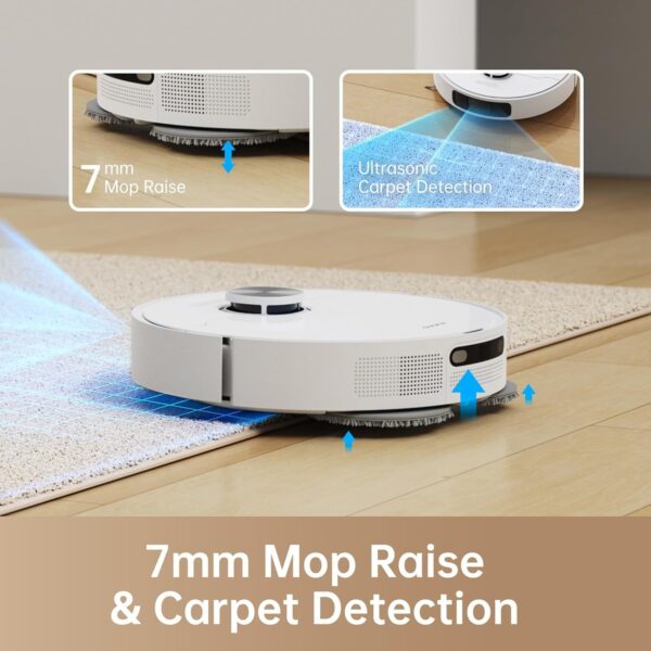 DREAME L10 Prime Robot Vacuum Cleaner with 7mm Mop Lift, Self-Cleaning Mop, LDS Navigation, 4000Pa Suction, 3D Mapping, WiFi/APP/Alexa - Image 10