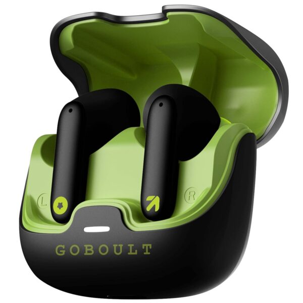 GOBOULT Z40 True Wireless in Ear Earbuds with 60H Playtime, Zen™ ENC Mic, Low Latency Gaming, Type-C Fast Charging, Made in India, 10mm Rich Bass Drivers, IPX5, Ear Buds TWS (Blue) - Image 4